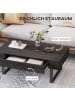 HOMCOM Couchtisch-110B x 60T x 40H cm-Dunkelgrau