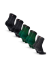 DANISH ENDURANCE Socken Merino Hiking Light in green/black/grey