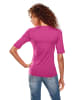 Heine V-Shirt in fuchsia