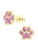 schmuck23 Gold Ohrringe 925 Pfote 0,7 cm x 0,8 cm