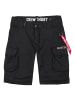 Alpha Industries Shorts 'Crew' in schwarz