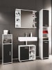 VCM  4-tlg. Komplett Badmöbel Badschrank Set Zalo I in Schwarz