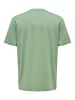 Only&Sons 2er-Set Print T-Shirt Rundhals Vintage Design Shirt ONSLENNY in Grau-Grün