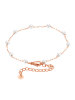 Steel_Art Armband mit Perle Elula silberfarben poliert in rosegoldfarben