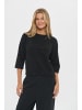 SAINT TROPEZ Strickpullover NovaSZ Gerade Passform in Black
