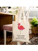 Mr. & Mrs. Panda Shopping Tasche Flamingo Classic mit Spruch in Creme