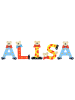 Playshoes Deko-Buchstaben "ALISA" in bunt