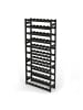 relaxdays Weinregal in Schwarz - (B)72,5 x (H)166 x (T)25 cm