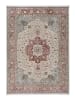 Atticgo Kurzflor-Teppich TABRIZ in granatrot / beige