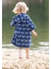 Little Green Radicals Baby Towel Poncho in Dark Blue