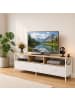 relaxdays TV Lowboard in Natur/ Weiß - (B)170 x (H)50 x (T)40 cm