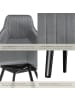 tectake Polstersessel gepolstert, in Samtoptik, gesteppt, 58 x 62 x 82 cm