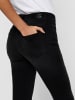 ONLY Skinny Fit Ankle Jeans ONLBLUSH Denim Hose Fransen in Schwarz