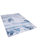 Beliani Kurzflor BURDUR in Blau/Beige - (W) 160 x (H) 0.5 x (L) 230 cm