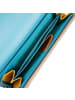 MYWALIT Tri-fold Zip Wallet Geldbörse Leder 17 cm sardinia