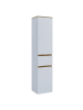 VCM  Badmöbel Hochschrank 165x57x33 Drehtüren Cosila in Weiß / Honig-Eiche