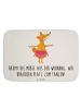 Mr. & Mrs. Panda Badematte Fuchs Ballerina mit Spruch in Weiß