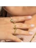 Luxenter Ring Ufore 925er Sterlingsilber verstellbar-Ufore gold