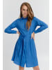 ICHI Blusenkleid in blau