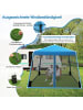 COSTWAY 3x3 m Pop Up Pavillon in Blau