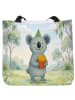 Mr. & Mrs. Panda Tote Bag Koala Pommes Design ohne Spruch in Weiß