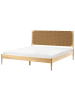Beliani Doppelbett BRUNEMONT in Braun - (W) 187 x (H) 110 x (L) 208 cm