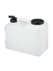 relaxdays Wasserkanister in Weiß/ Schwarz - 15 Liter