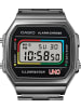 Casio Vintage Armbanduhr UNO Anthrazit / Schwarz / Silber