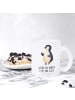Mr. & Mrs. Panda Tasse Pinguin Marienkäfer mit Spruch in Transparent
