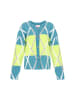 IZIA Women Cardigan in turquoise lime