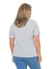 Ulla Popken Shirt in hellgrau mélange