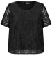 SAMOON Bluse Kurzarm in Black