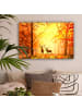 MuchoWow Leinwand Bilder Herbsthirsche