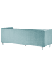 Beliani 3-Sitzer Sofa ARVIKA in Blau/Transparent - (W) 204 x (H) 75 x (L) 78 cm