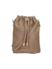 NAEMI Damen Handtasche in Dunkelbeige