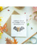 Mr. & Mrs. Panda Valentinstagskarte Fledermaus Flügel mit Spruch in Weiß