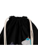 Mr. & Mrs. Panda Gymnastiktasche Einhorn Bergsteiger mit Spruch in Schwarz