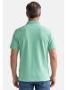Lerros Poloshirt Basic in Weiß / türkis