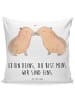 Mr. & Mrs. Panda Sofa Kissen Capybara Liebe mit Spruch in Weiß