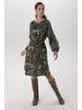 Aniston SELECTED Blusenkleid in schwarz-oliv-offwhite