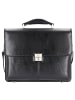 Alassio Faenza Aktentasche Leder 40 cm Laptopfach schwarz