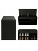 BOXIMO Schuhschrank mit Sitzfläche TRIA in Schwarz, (B) 30 x (H) 43 x (L) 80 cm