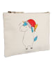 Mr. & Mrs. Panda Kulturbeutel Einhorn Weihnachtsmann ohne Spruch in Weiß