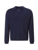 Timezone Modischer Pullover Gestrickt Einfarbig Langarm in Dunkelblau