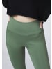 Detto Fatto Yoga Leggings im Wende-Design in Grün