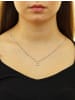 Diamant L'éternel Halskette mit Anhänger aus 585 Weißgold mit Topas