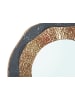 Mauro Ferretti Runder Wandspiegel mit mehrfarbigen Metallkreisen, Ø 65,5 x 5 cm