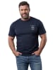 Men Plus Kurzarm T-Shirt in navy blau