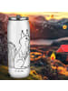 Mr. & Mrs. Panda Sport Trinkflasche Eichhörnchen Blume ohne Spruch in Weiß