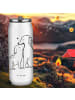 Mr. & Mrs. Panda sport trinkflasche Hunde Liebe ohne Spruch in Weiß